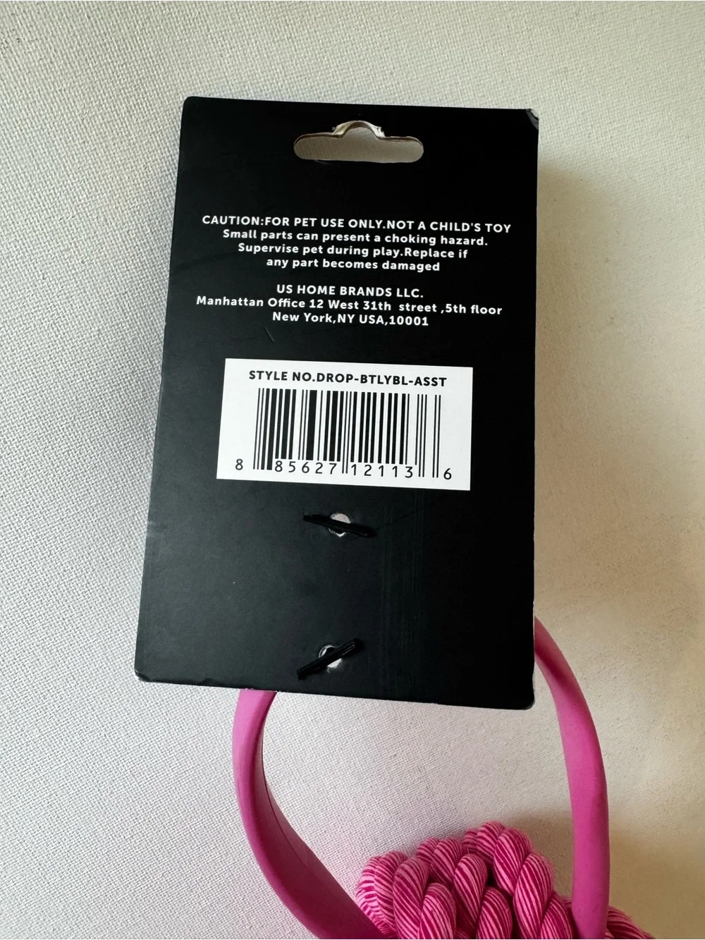 Interactive Dog Toy Rope Ball . Tug . Toss. Fetch Pink